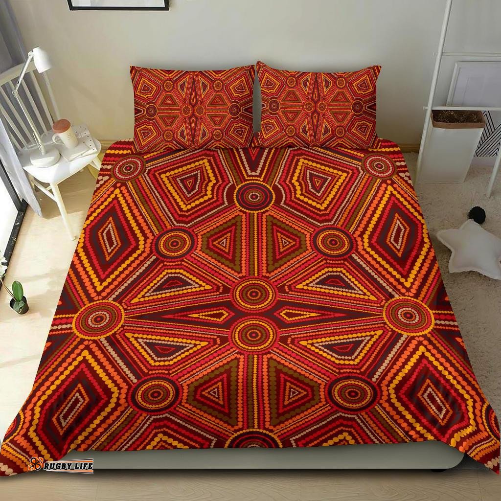 Aboriginal Bedding Set, Indigenous Patterns Ver02