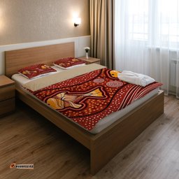 Australia Aboriginal Bedding Set Aboriginal Art Painting And Fish