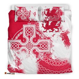 Wales Bedding Set Cymru Celtic Cross
