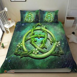 Celtic Bedding Set Green Triquetra