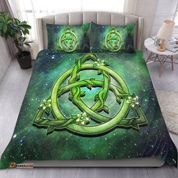 Celtic Bedding Set Green Triquetra