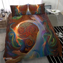 Celtic Bedding Set Celtic Dance With The Dragons