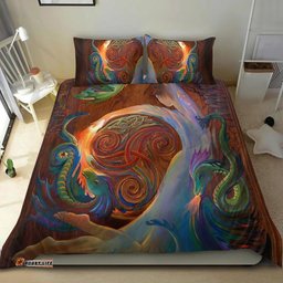 Celtic Bedding Set Celtic Dance With The Dragons