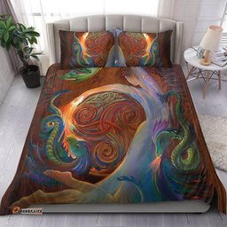 Celtic Bedding Set Celtic Dance With The Dragons