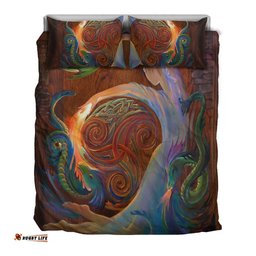 Celtic Bedding Set Celtic Dance With The Dragons