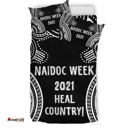 Australia NAIDOC Week Bedding Set, Heal Country White