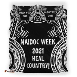 Australia NAIDOC Week Bedding Set, Heal Country White