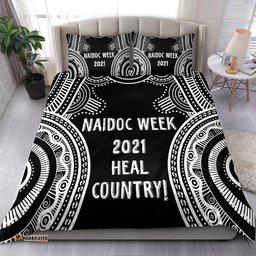 Australia NAIDOC Week Bedding Set, Heal Country White