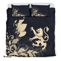 Scotland Lion Map Thistle Bedding Set