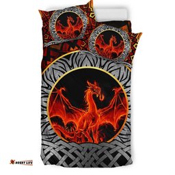 Celtic Dragon Bedding Set Fire Dragon