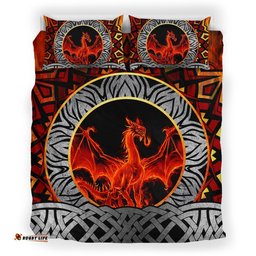 Celtic Dragon Bedding Set Fire Dragon