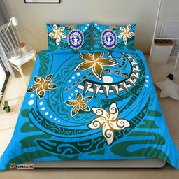 Northern Mariana Bedding Set Spring Style Blue Color