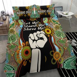 NAIDOC 2022 Bedding Set Proud History of Getting Up Standing Up and Showing Up