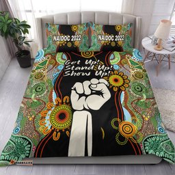NAIDOC 2022 Bedding Set Proud History of Getting Up Standing Up and Showing Up