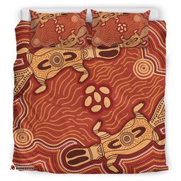 Australia Aboriginal Bedding Set Indigenous Platypus Ver 3