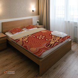 Australia Aboriginal Bedding Set Indigenous Platypus Ver 3