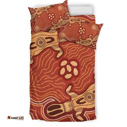 Australia Aboriginal Bedding Set Indigenous Platypus Ver 3