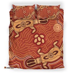 Australia Aboriginal Bedding Set Indigenous Platypus Ver 3