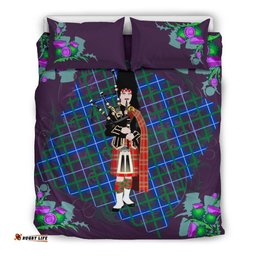 Scotland Thistle With Bagpiper Bedding Set