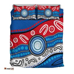 Custom Personalised Bulldogs Indigenous Bedding Set Western
