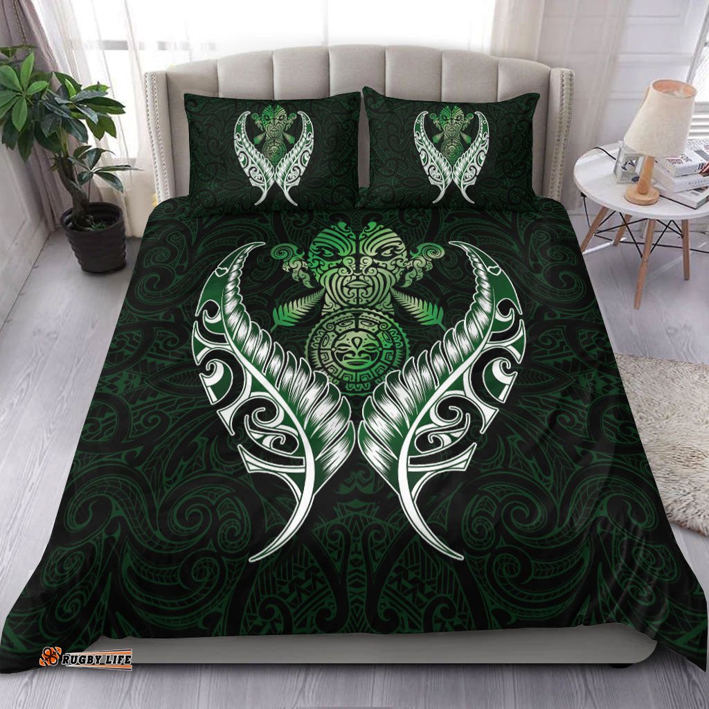 New Zealand Silver Fern Bedding Set Green