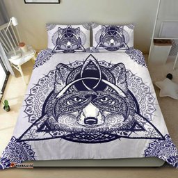 Pagan Celtic Wolf Bedding Set Premium Style