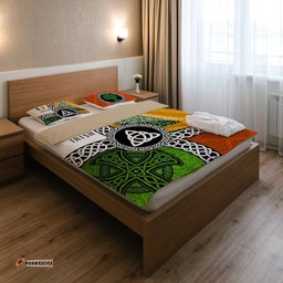 Ireland Legend Bedding Set Ireland With Circle Celtics Knot