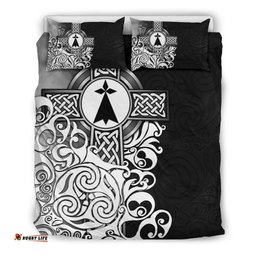 Brittany Celtic Bedding Set Bretagne Stoat Ermine With Celtic Cross