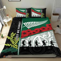 Custom Australia Indigenous and New Zealand Maori ANZAC Bedding Set