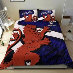 Scotland Celtic Bedding Set Scottish Lion and Thistle Pattern Brush