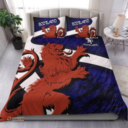 Scotland Celtic Bedding Set Scottish Lion and Thistle Pattern Brush