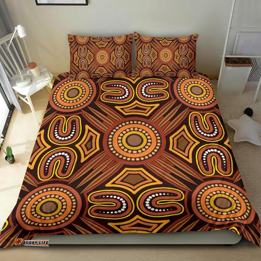 Aboriginal Bedding Set, Indigenous Patterns Ver04