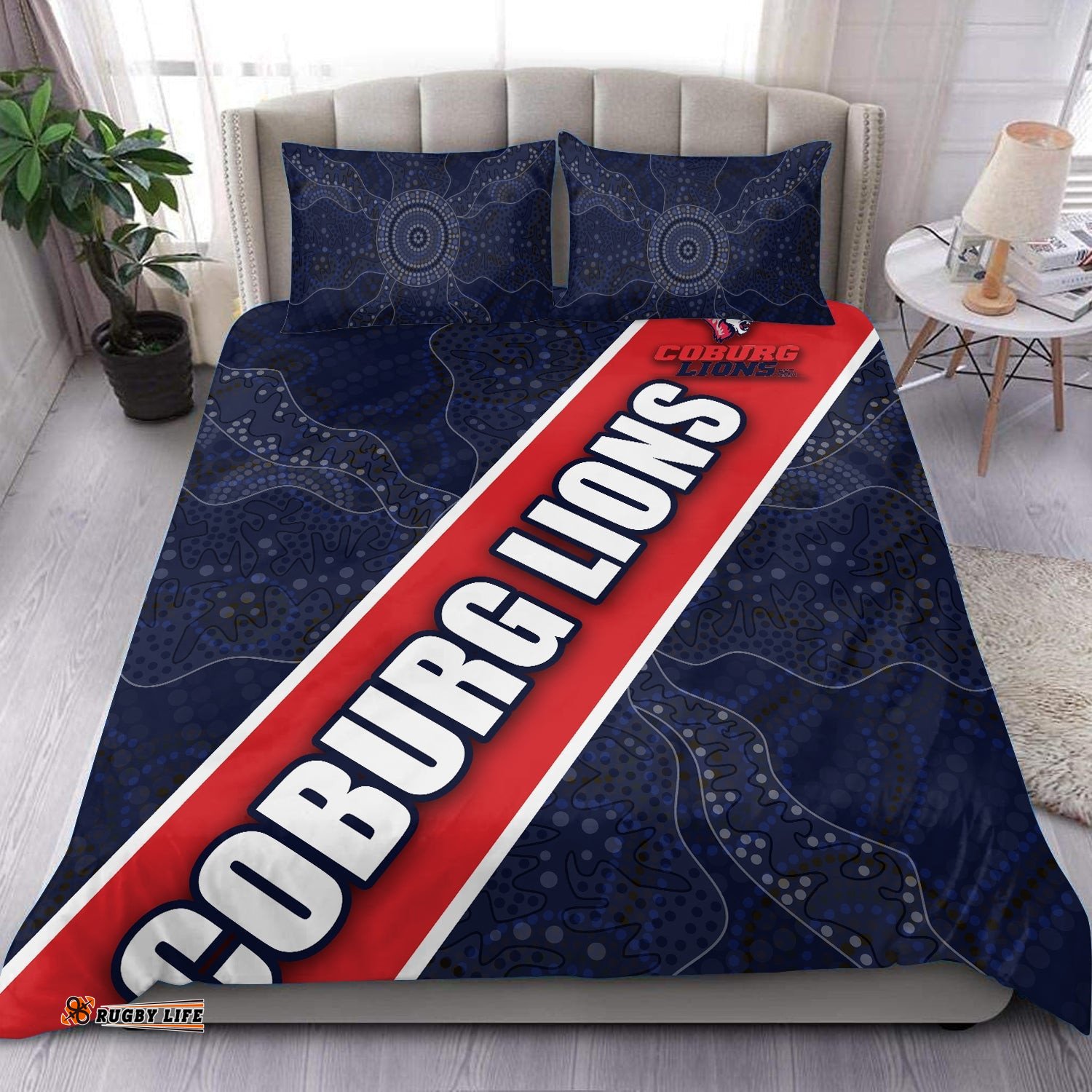 Coburg Lions Mix Aboriginal Bedding Set LT20