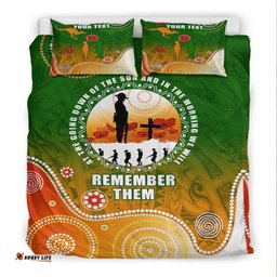 Custom ANZAC New Zealand Maori Australia Indigenous Bedding Set