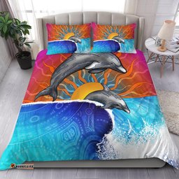 Australia Aboriginal Bedding Set, Indigenous Dolphin HN