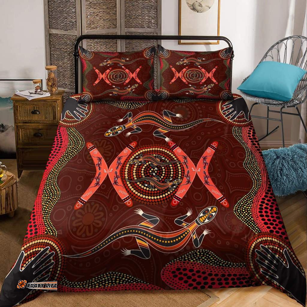 Lizards Boomerang All Over Printed Bedding Set