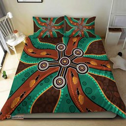 Aboriginal Bedding Set Aboriginal Dot Painting Depicting Honey Ants