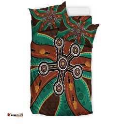 Aboriginal Bedding Set Aboriginal Dot Painting Depicting Honey Ants
