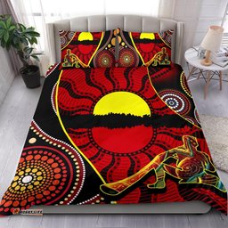 Bedding Set Australia Aboriginal Dots With Didgeridoo