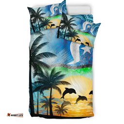 Australia Aboriginal Bedding Set Torres And Coconut Palms
