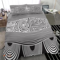 Australia Aboriginal Bedding Set Indigenous Symbol Dot Painting Art Ver 3