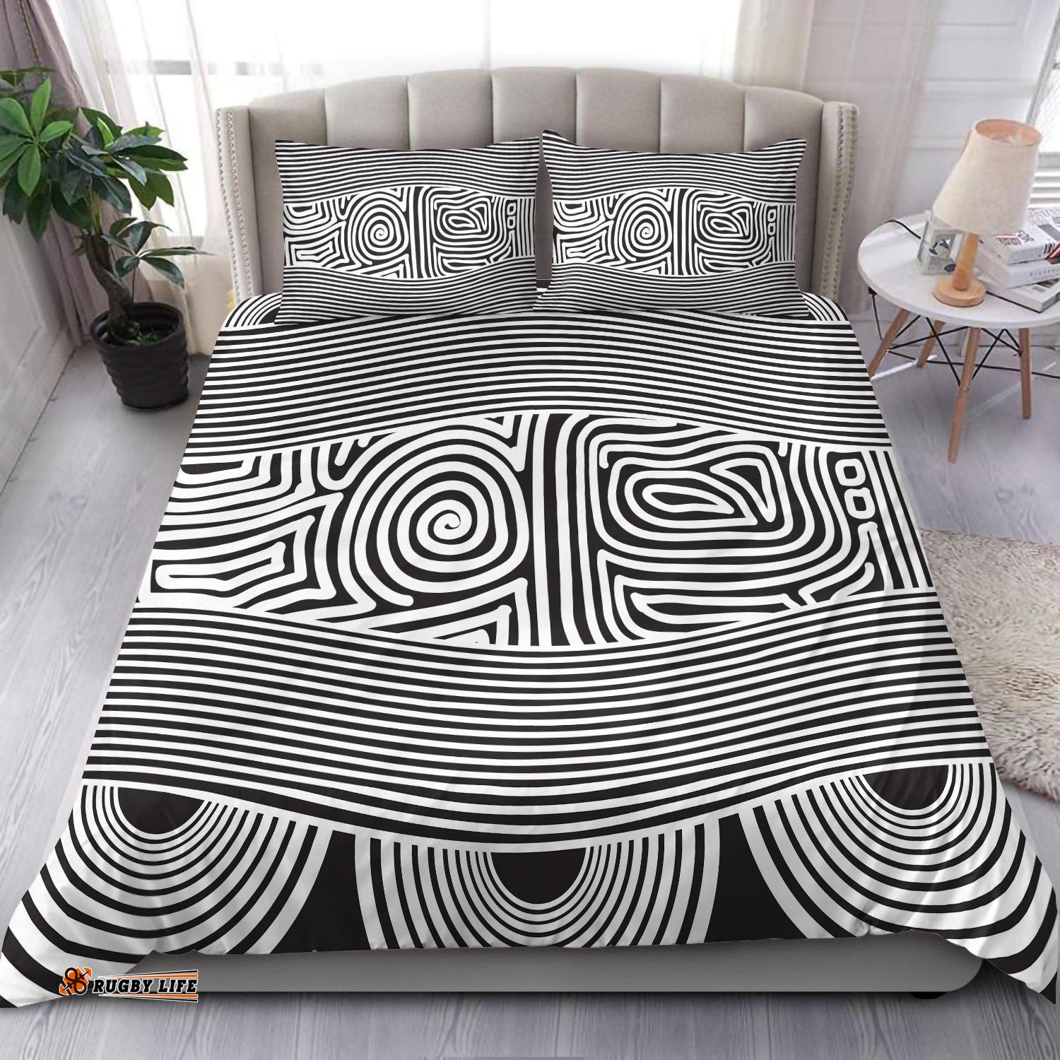 Australia Aboriginal Bedding Set Indigenous Symbol Dot Painting Art Ver 3