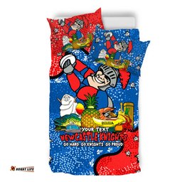Newcastle Knights Custom Bedding Set - Australian Big Things Bedding Set