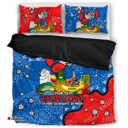 Newcastle Knights Custom Bedding Set - Australian Big Things Bedding Set