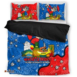 Newcastle Knights Custom Bedding Set - Australian Big Things Bedding Set