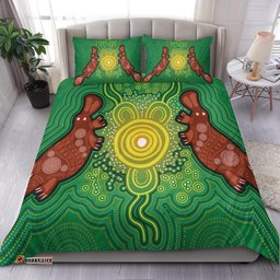 Australia Aboriginal Bedding Set Indigenous Platypus Ver 14