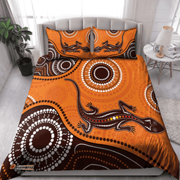 Indigenous Lizard Vintage Bedding Set