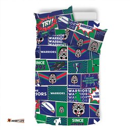 New Zealand Warriors Bedding Set - Team Of Us Die Hard Fan Supporters Comic Style