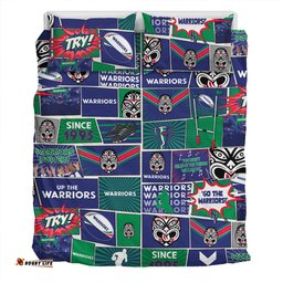New Zealand Warriors Bedding Set - Team Of Us Die Hard Fan Supporters Comic Style