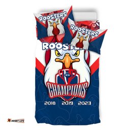 Sydney Roosters Bedding Set Talent Win Games But Teamwork And Intelligence Win Championships With Aboriginal Style